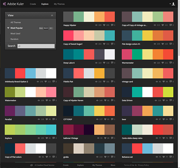 adobe color palette from image